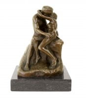Modern Art Bronze - The Kiss - signed Auguste Rodin