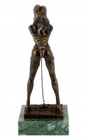 Erotic Bronze Figurine - Bondage Girl Marina - M. Nick