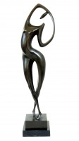 Contemplation - Abstract Nude - Bronze / Marble - Milo
