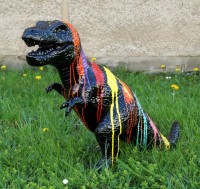 Fibreglass Sculpture - Painted Tyrannosaurus - Martin Klein