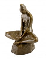 Modern Art Bronze - Vestal Virgin - signed Ivan Mestrovic
