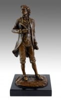 Bronze Figure - Composer Frédéric Chopin - Signed Milo