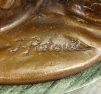Erotic Nude - Mermaid - Water Nymph - Bronze Figurine signed