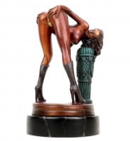 Erotic Girl Lola in High Heels - Signed J. Patoue - Erotic Figurine Erotic Girl Lola in High Heels - Signed J. Patoue - Erotic Figurine