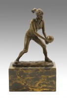 Bronze Cup - Female Volleyball Player - signed Milo