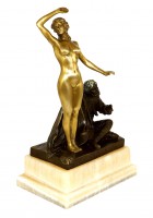 Art Nouveau Statue - The Slave’s Fate (1910) - Signed by Theodor