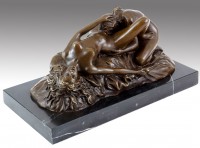 Erotic Vienna Bronze - Cunnilingus - Lesbian Play - Lambeaux