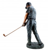 Tall Bronze Sculpture Golfer - Limited - XXL Golf Player Statue