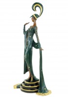 Art Deco Revue Dancer - Signed F. Preiss - Bronze Statue
