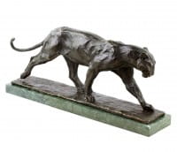 Animal Sculpture - Walking Panther (1904) - Bugatti - Bronze Figurine