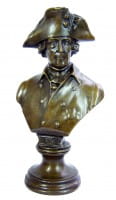 Frederick II. the Great bronze bust statue - signed