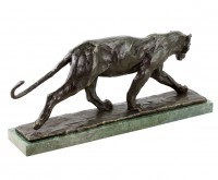 Animal Sculpture - Walking Panther (1904) - Bugatti - Bronze Figurine