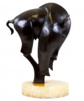Contemporary Art Animal Bronze - Bull - signed Martin Klein