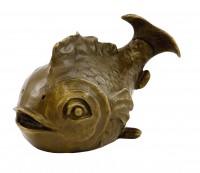 Bronze Art - Cute Globefish - Koi, signed Milo